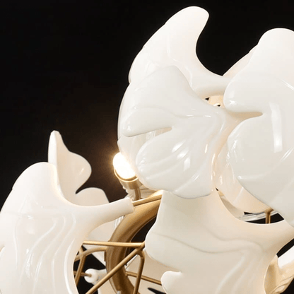 Modern Ceramic Ginkgo Chandelier