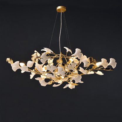 Modern Ceramic Ginkgo Chandelier