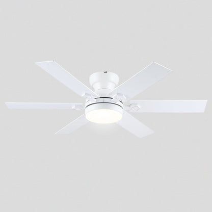 Modern Flush Mount Fans Light Ceiling Fans with Lights Black Low Profile Ceiling Fans 52“