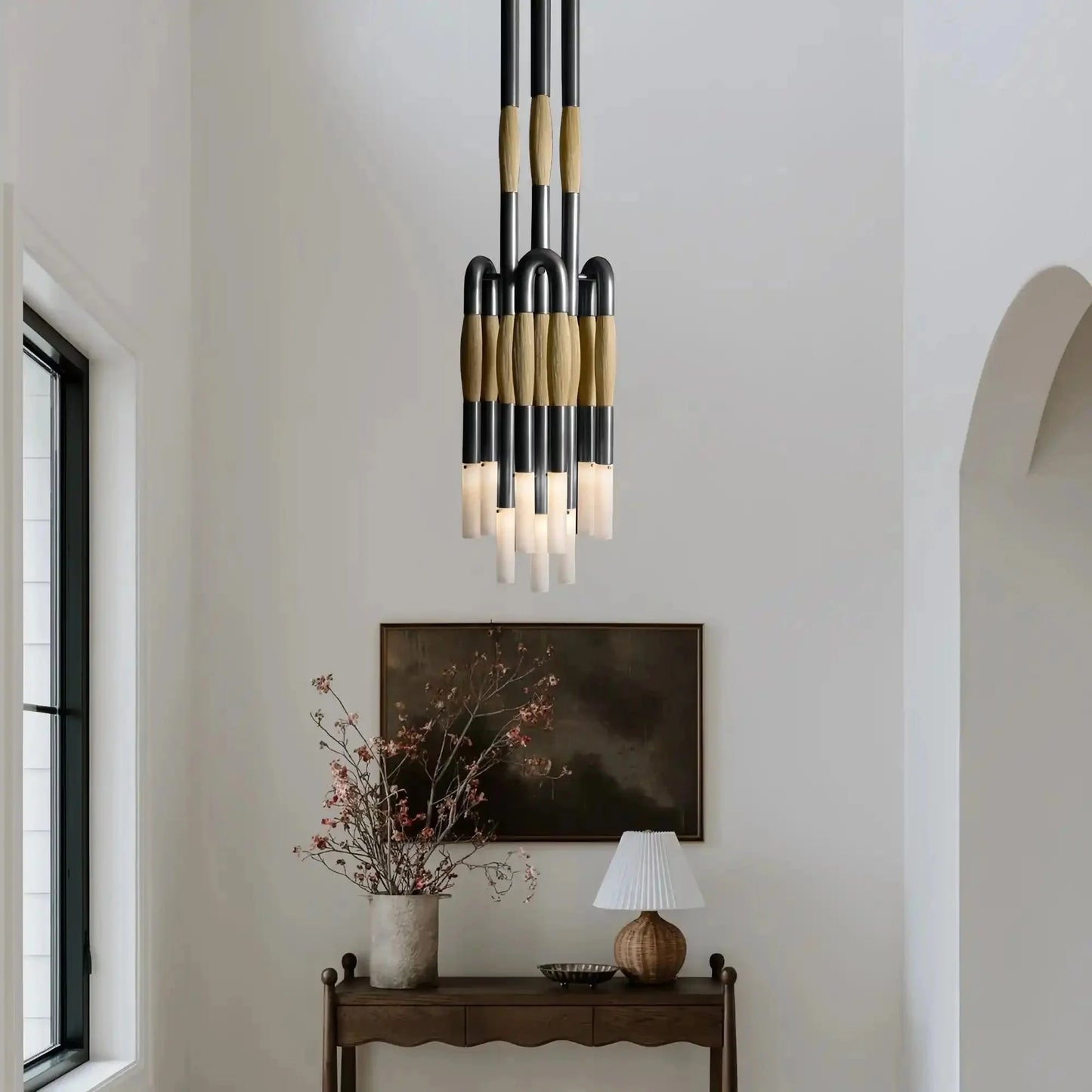 Modern Heritage Horsehair 9-Light Pendant Unique Luxury Light Fixture