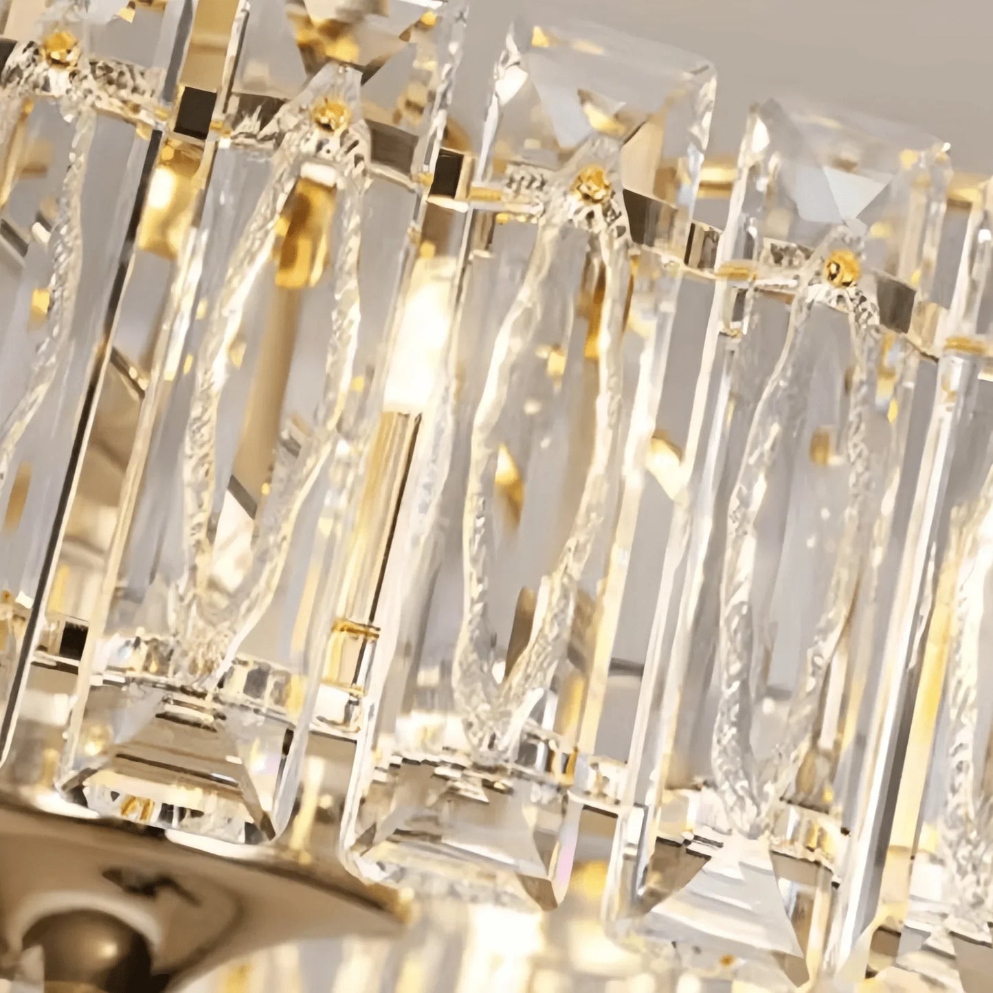 Modern Invisible Blade Fan Light Crystal Chandelier for Living/Dining Room/Bedroom