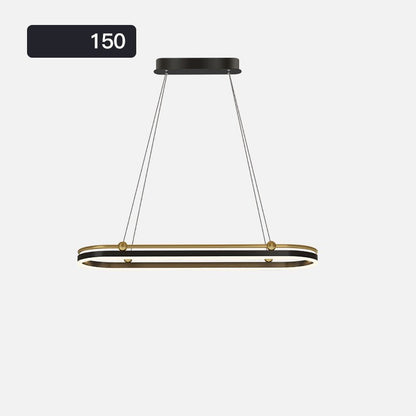 Modern Linear Aluminum LED Fish-Shape Chandelier