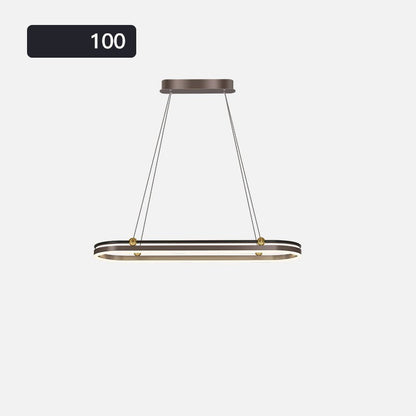 Modern Linear Aluminum LED Fish-Shape Chandelier