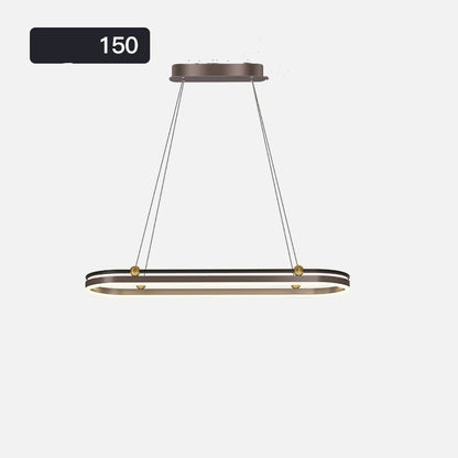 Modern Linear Aluminum LED Fish-Shape Chandelier