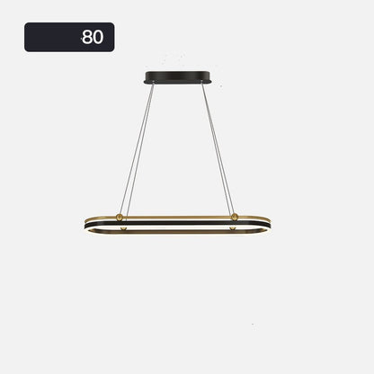 Modern Linear Aluminum LED Fish-Shape Chandelier