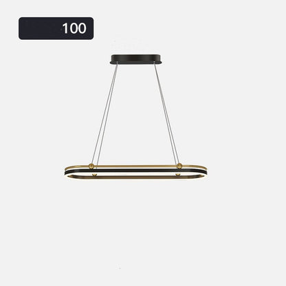 Modern Linear Aluminum LED Fish-Shape Chandelier