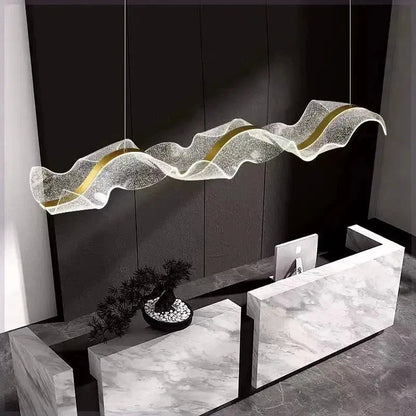 Modern Ocean Wave Pendant Chandelier for Kitchen