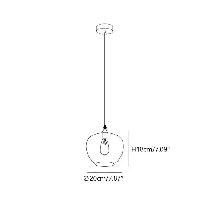 Modern Smoke Gray Glass Lamp Designer Chandelier