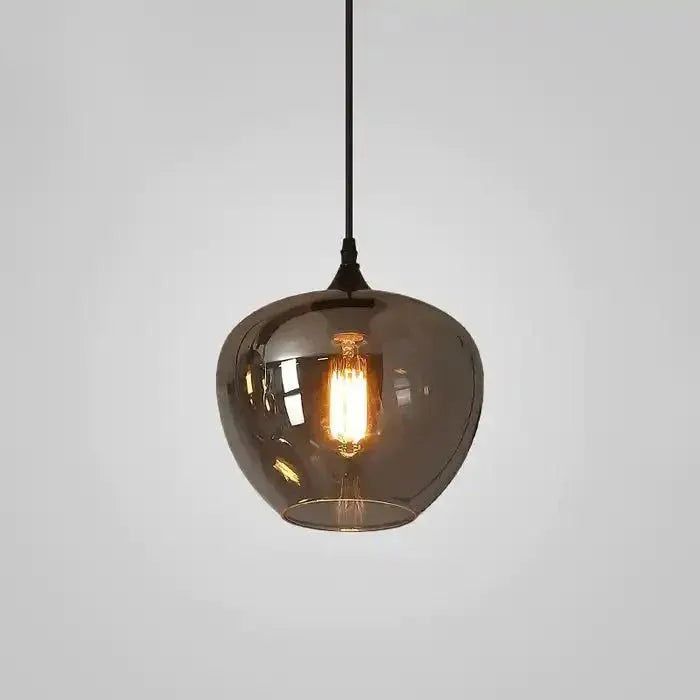 Modern Smoke Gray Glass Lamp Designer Chandelier