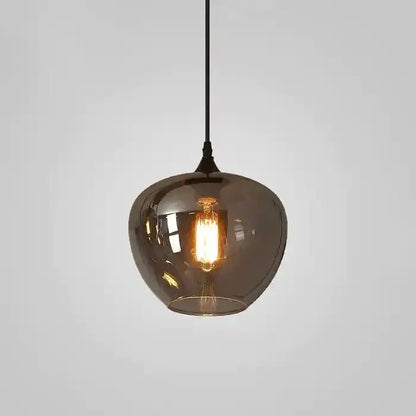 Modern Smoke Gray Glass Lamp Designer Chandelier