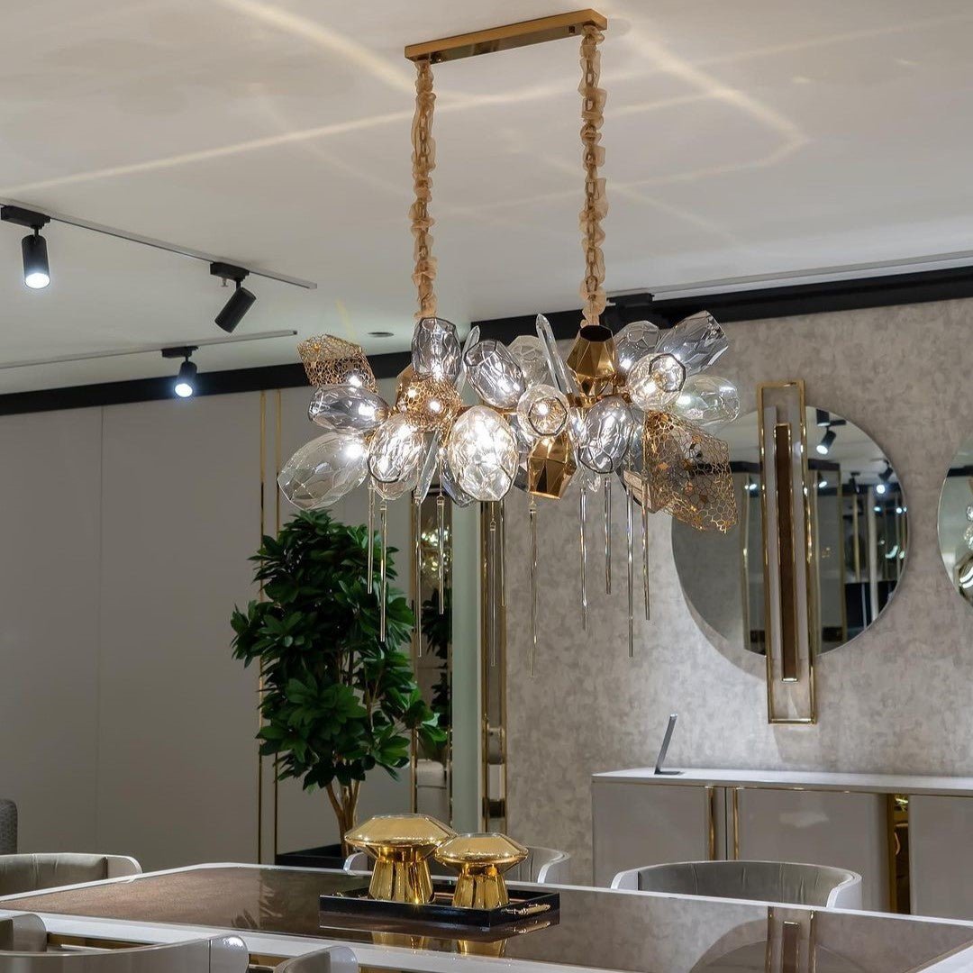 Modern Wine Glass Shape Chandelier Italian Light Luxury Light Fixture for Dining Room/Living Room