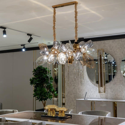 Modern Wine Glass Shape Chandelier Italian Light Luxury Light Fixture for Dining Room/Living Room