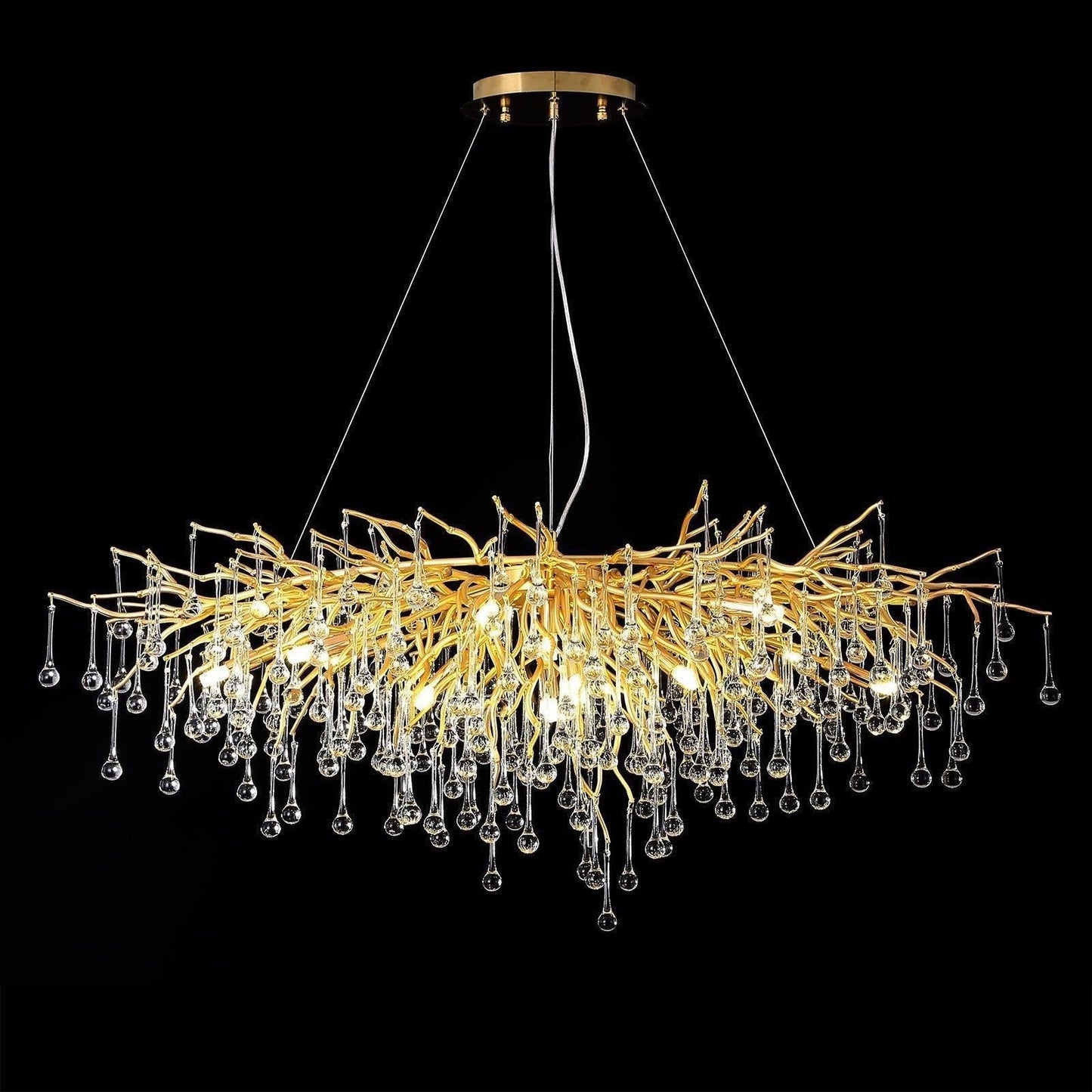 Dorris Crystal Branch Chandelier 45"