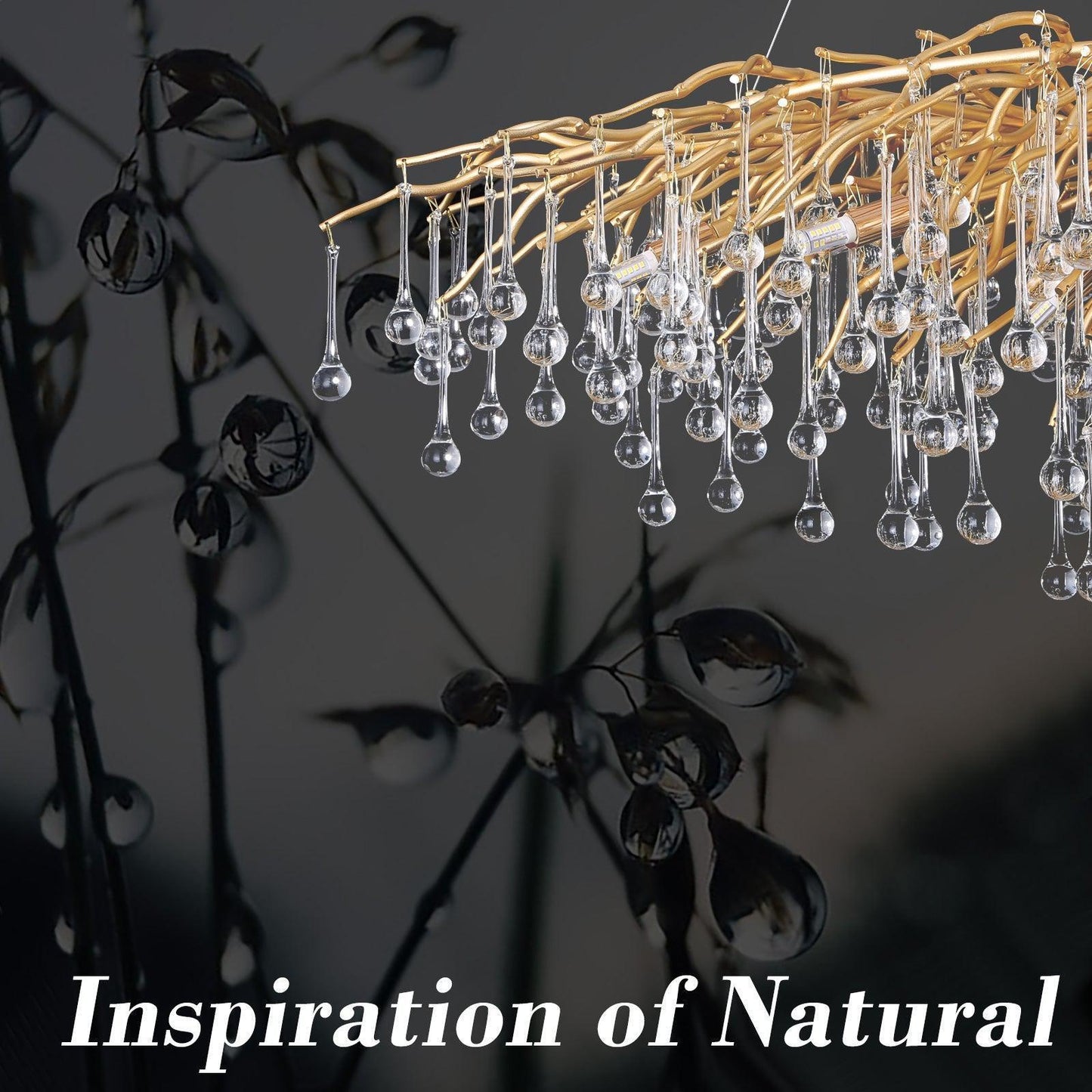 Dorris Crystal Branch Chandelier 45"