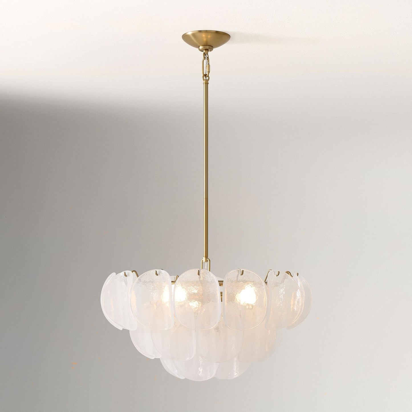 Murano Chandelier (22") White