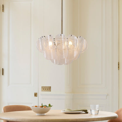 Murano Chandelier (22") White