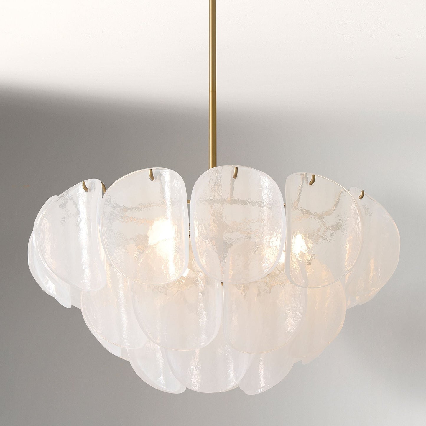 Murano Chandelier (22") White