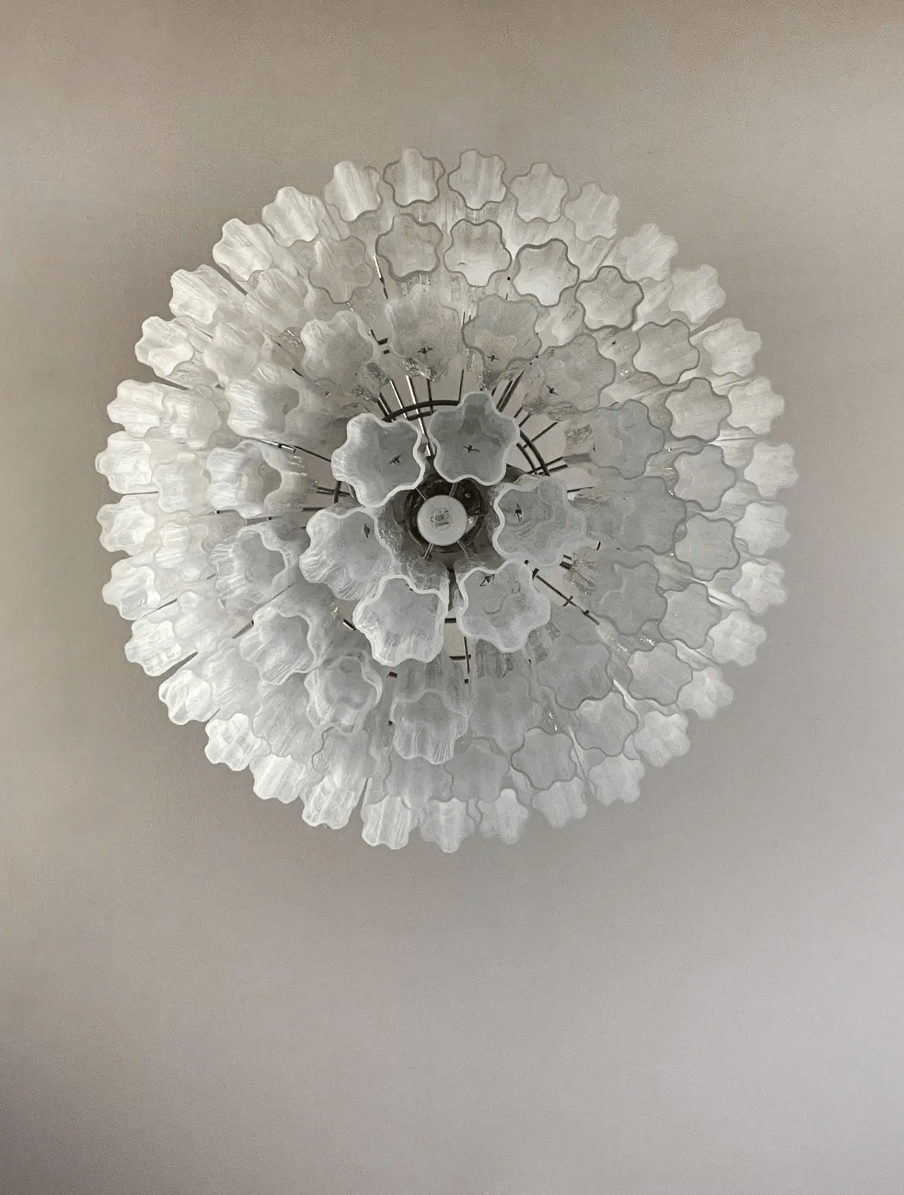 Murano Chandelier – 78 tubes – Alabaster white