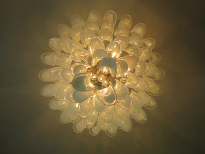 Muraano White/Transparent Chandelier 85 petals