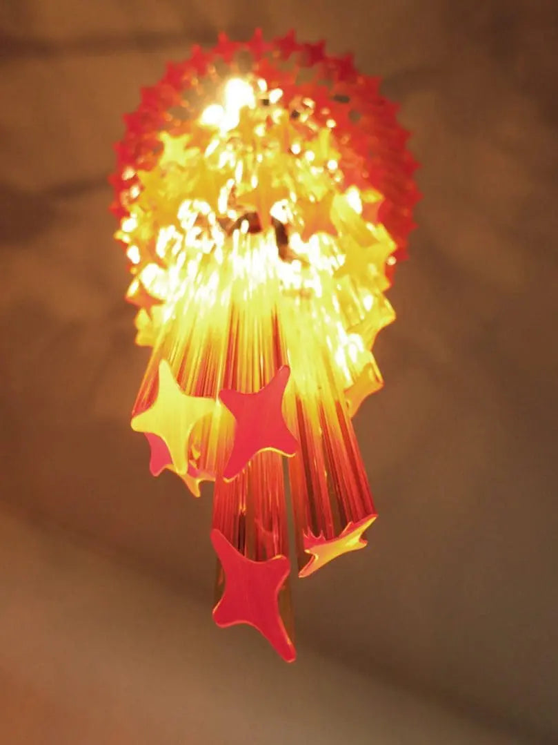 Muraano Spiral Amber Chandelier 86 prisms