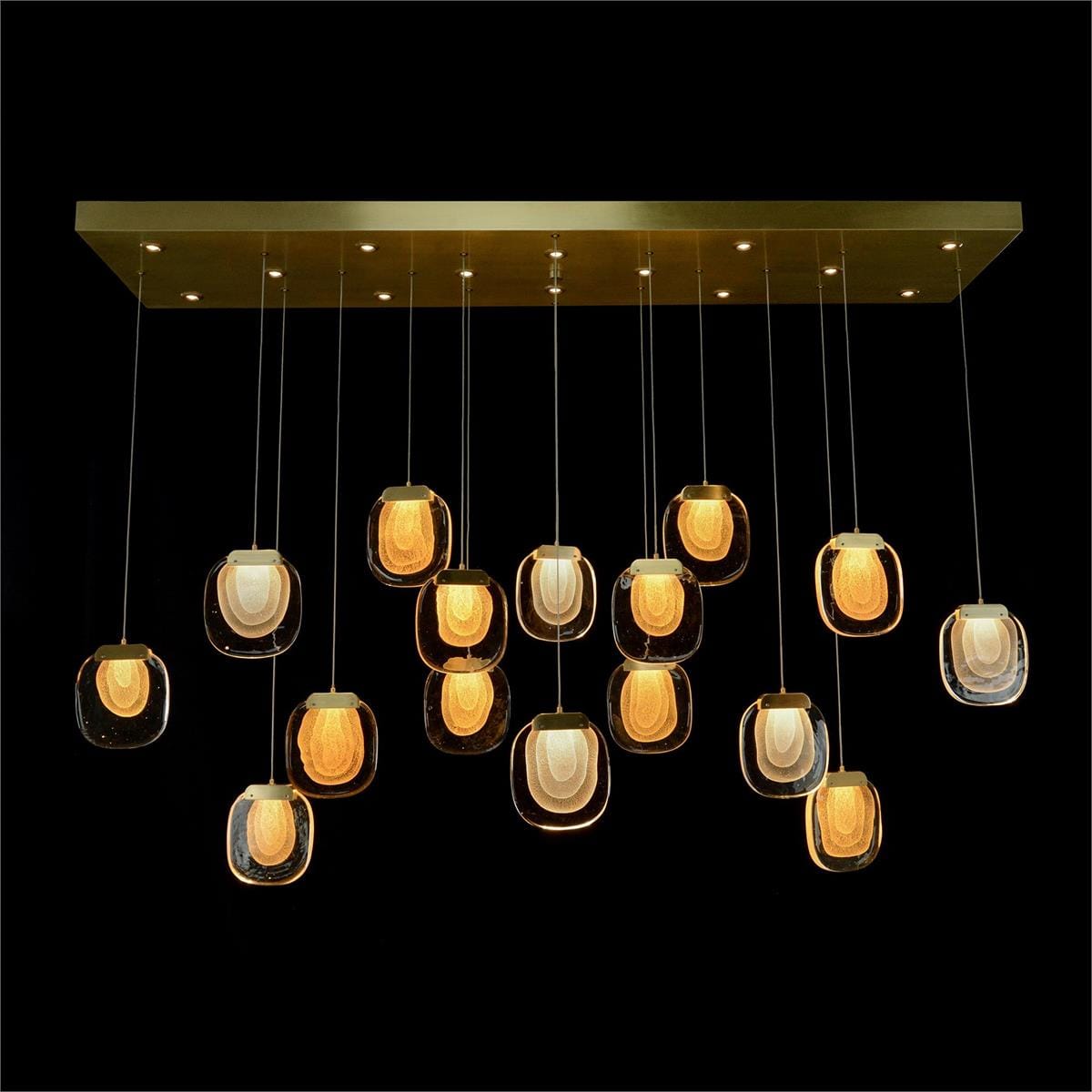 Naturixx Layered Glass 30 Light Chandelier