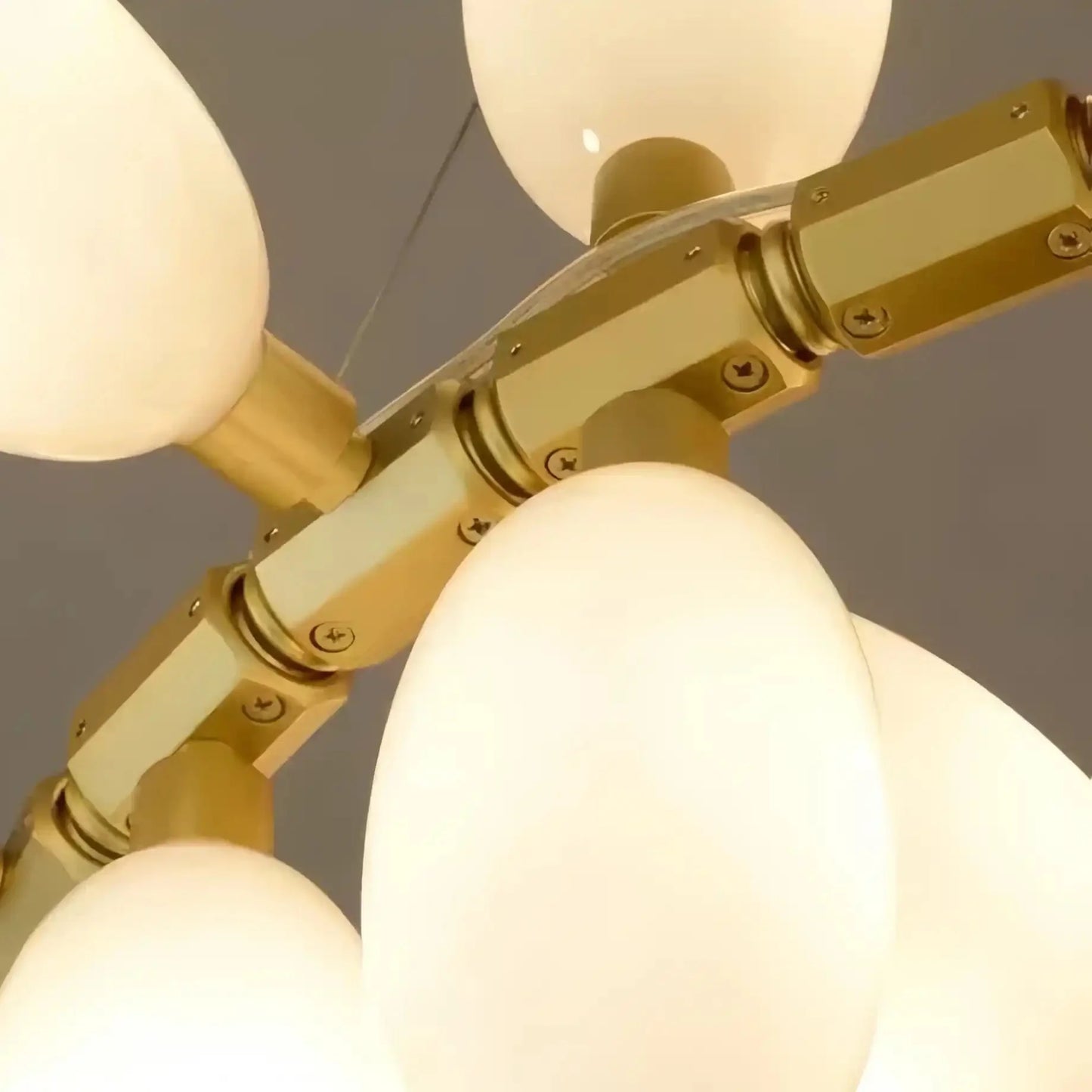 Nordic Art Long Magnolia alba Glass Ceiling Chandelier for Staircase/Hallway/Entryway Light Fixture