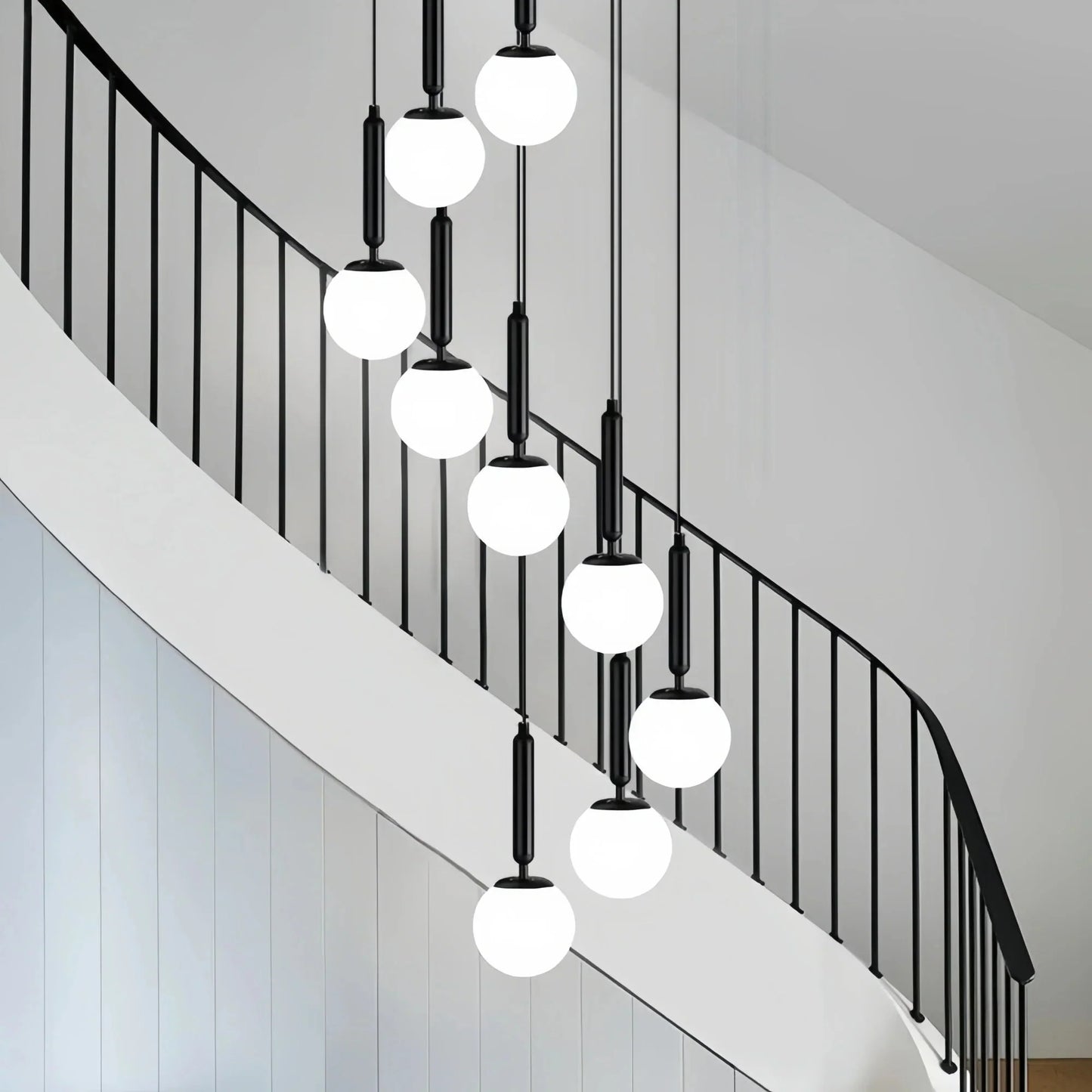 Nordic Extra Large Minimalist Long Pendant Light for High Ceiling Staircase