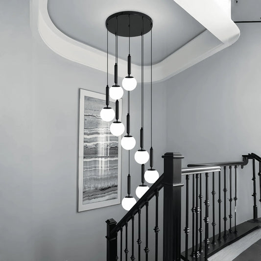 Nordic Extra Large Minimalist Long Pendant Light for High Ceiling Staircase