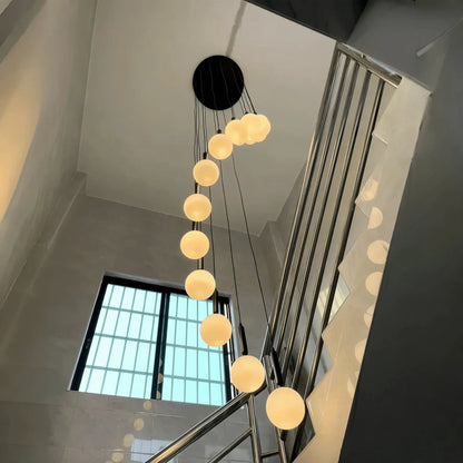 Nordic Extra Large Minimalist Long Pendant Light for High Ceiling Staircase