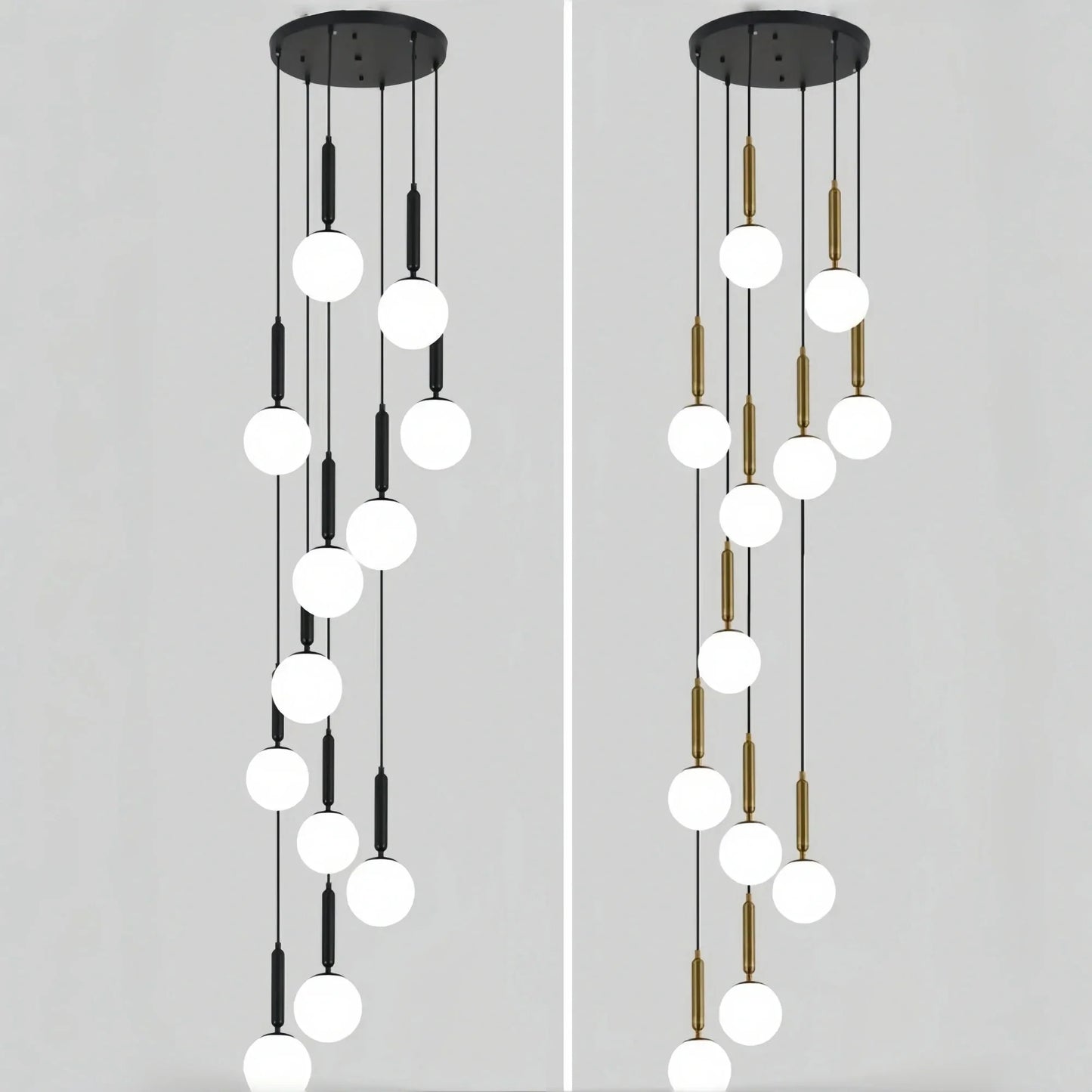 Nordic Extra Large Minimalist Long Pendant Light for High Ceiling Staircase