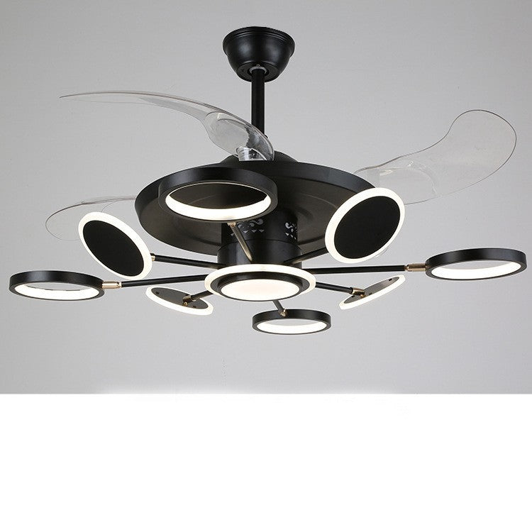 Nordic LED Ceiling Fan Light with Remote Control