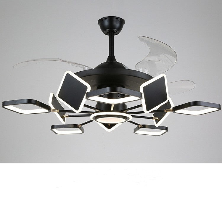 Nordic LED Ceiling Fan Light with Remote Control