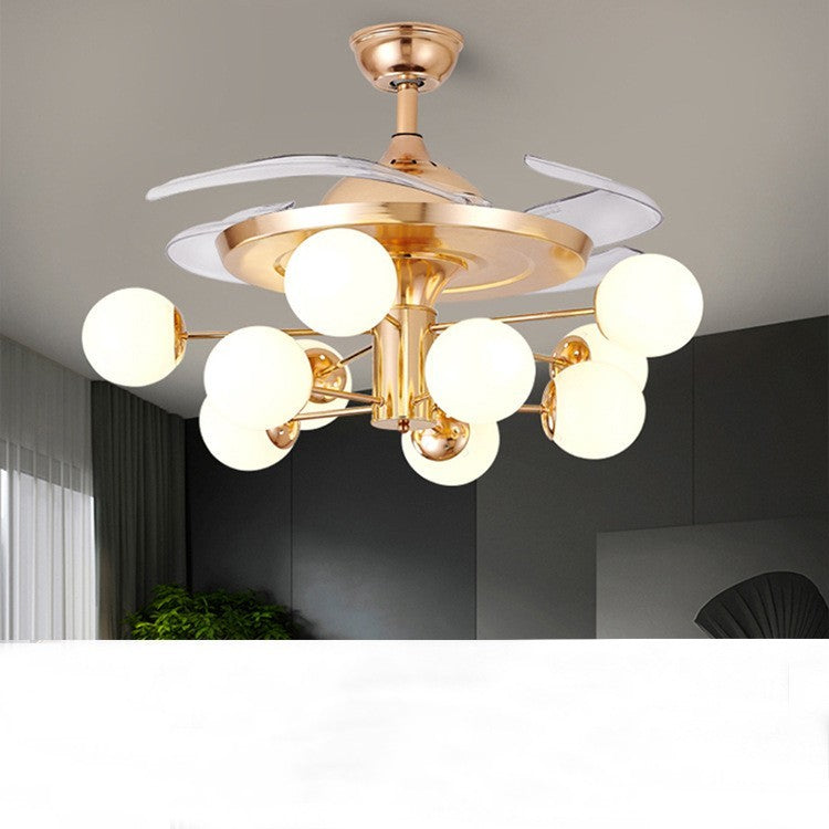 Nordic LED Ceiling Fan Light with Remote Control