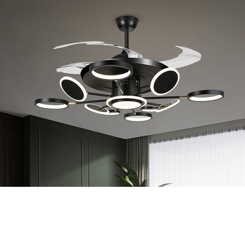 Nordic LED Ceiling Fan Light with Remote Control