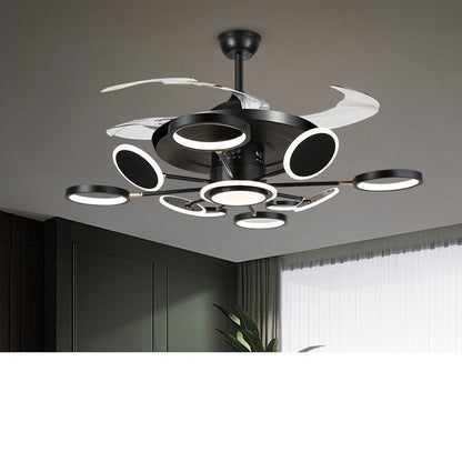 Nordic LED Ceiling Fan Light with Remote Control