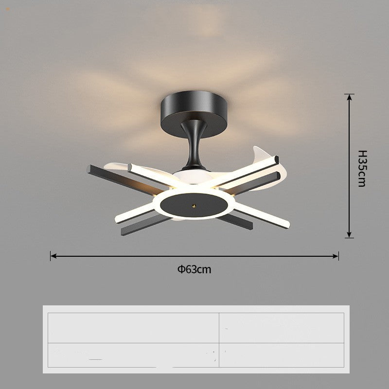 Nordic Light Luxury LED Ceiling Fan Pendant Light