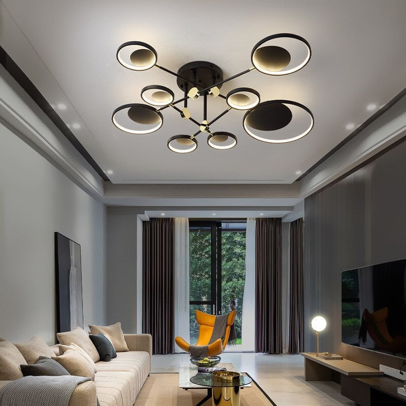 Nordic Modern Molecular LED Glass Ceiling Light