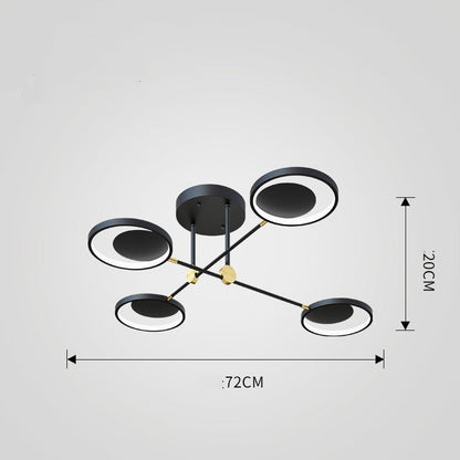Nordic Modern Molecular LED Glass Ceiling Light