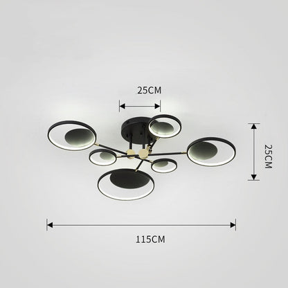 Nordic Modern Molecular LED Glass Ceiling Light