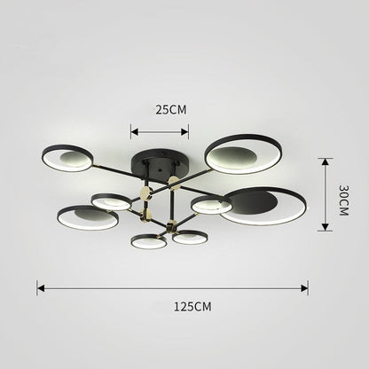 Nordic Modern Molecular LED Glass Ceiling Light