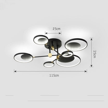 Nordic Modern Molecular LED Glass Ceiling Light
