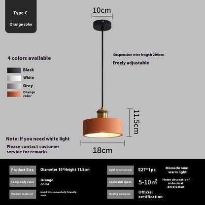 Nordic Simple Iron Pendant Light