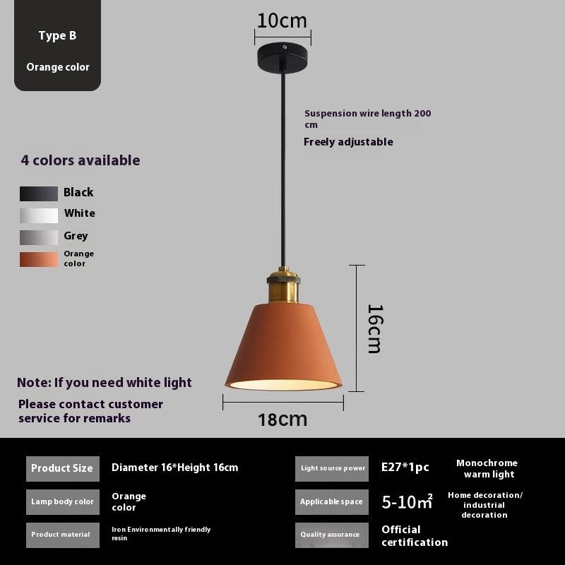 Nordic Simple Iron Pendant Light