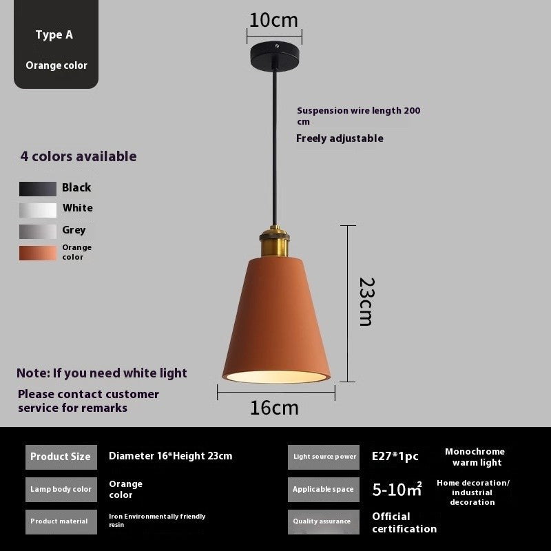 Nordic Simple Iron Pendant Light