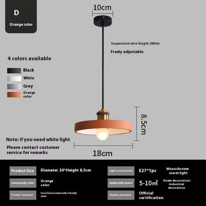 Nordic Simple Iron Pendant Light