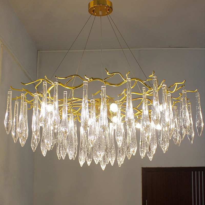Hurrrey Branch Crystal Rain Chandelier