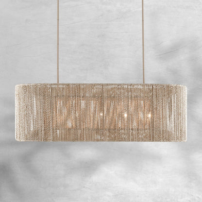 Farrington Abaca Linear Chandelier 42"