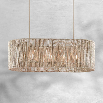 Farrington Abaca Linear Chandelier 42"