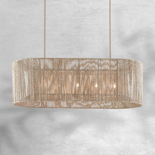 Farrington Abaca Linear Chandelier 42"