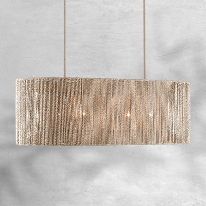 Farrington Abaca Linear Chandelier 42"